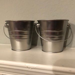 2 Silver Pails
